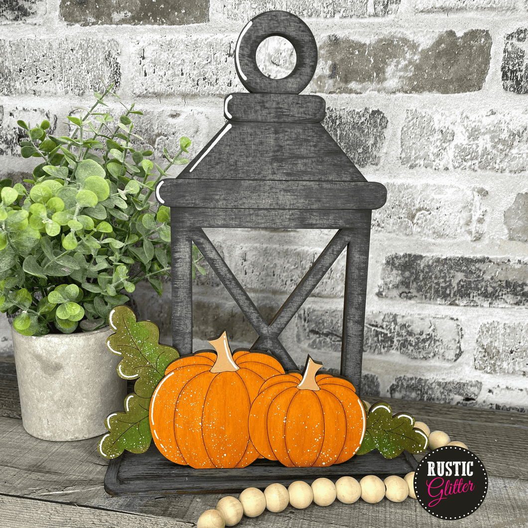 Fall Pumpkins Insert for Interchangeable Lantern | DIY Kit | Unfinished