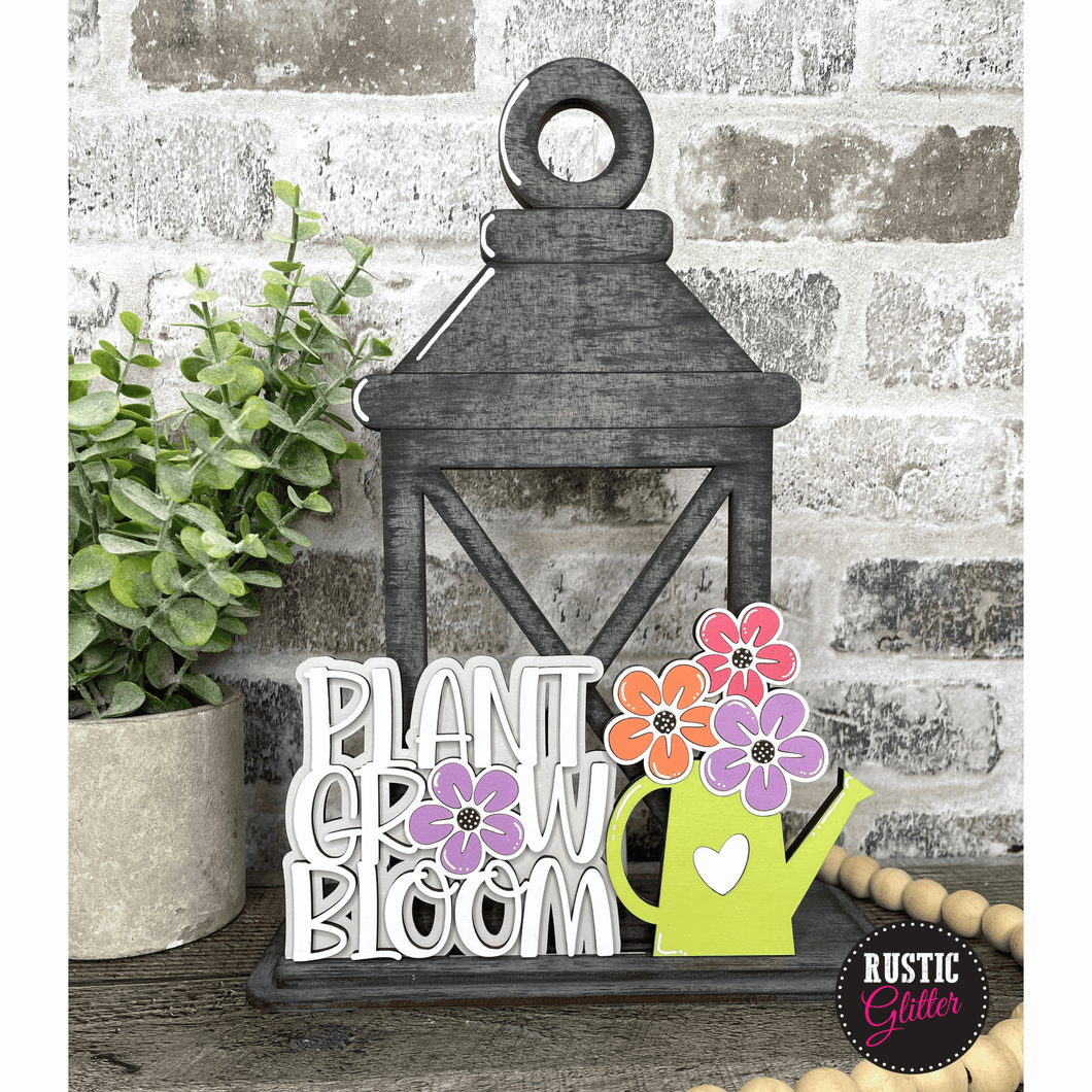 Plant Grow Bloom Insert for Interchangeable Lantern  | DIY Kit | Unfinished