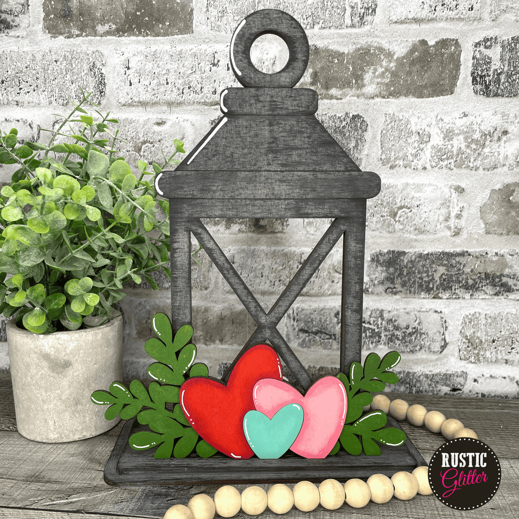 Valentine Insert for Interchangeable Lantern  | DIY Kit | Unfinished