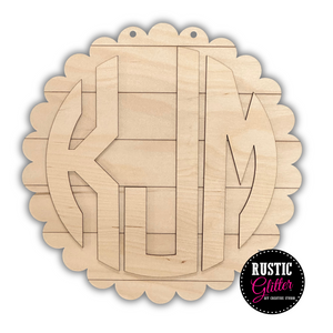 Monogram Kids' Door Hanger Sign | DIY Kit | Unfinished