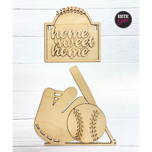 Baseball Add-on Kit for Interchangeable Small Post | DIY Kit | Unfinished