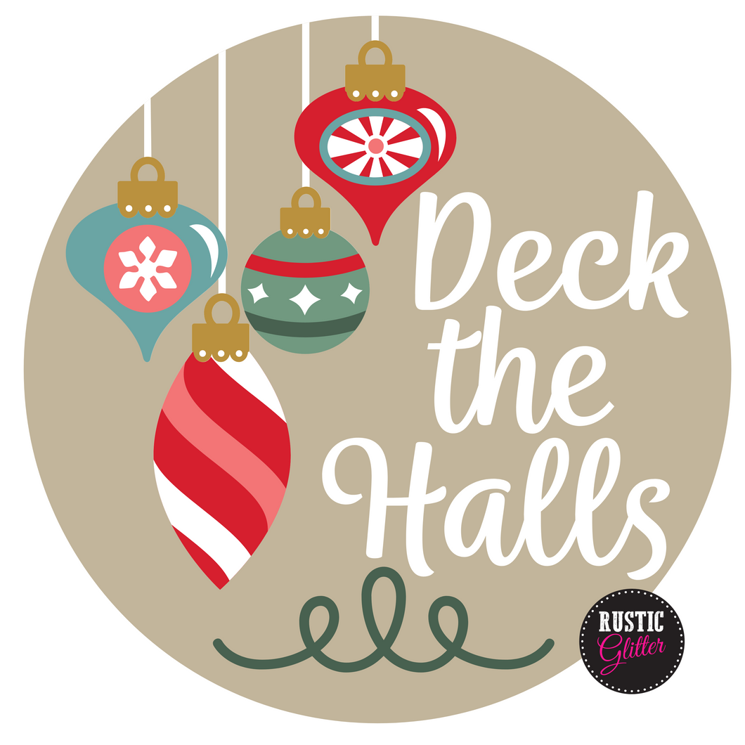 Deck the Halls Door Hanger | DIY Kit | Unfinished