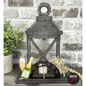 New Year's Insert for Interchangeable Lantern  | DIY Kit | Unfinished