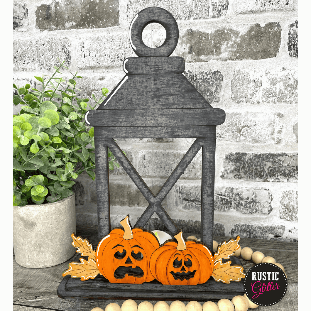 Jack-O-Lantern Insert for Interchangeable Lantern  | DIY Kit | Unfinished