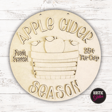 Load image into Gallery viewer, Apple Cider Season Door Hanger | DIY Kit | Unfinished
