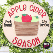 Load image into Gallery viewer, Apple Cider Season Door Hanger | DIY Kit | Unfinished
