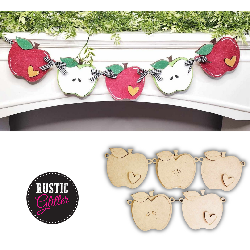 Apple Cider Wood Garland | DIY KIT | Unfinished