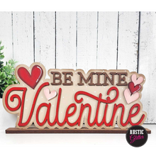 Load image into Gallery viewer, Be My Valentine Shelf Sitter Decor  | DIY Kit | Unfinished
