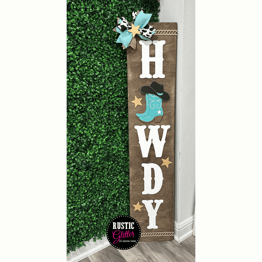 Howdy 3D Porch Leaner | DIY Kit | Unfinished