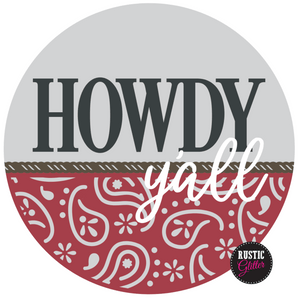 Howdy Y'all Door Hanger | DIY Kit | Unfinished