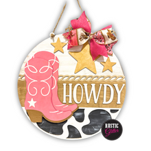 Load image into Gallery viewer, Howdy (Western Boot) Door Hanger | DIY Kit | Unfinished
