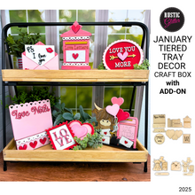 Load image into Gallery viewer, Tiered Tray Decor Craft Box - Monthly Subscription
