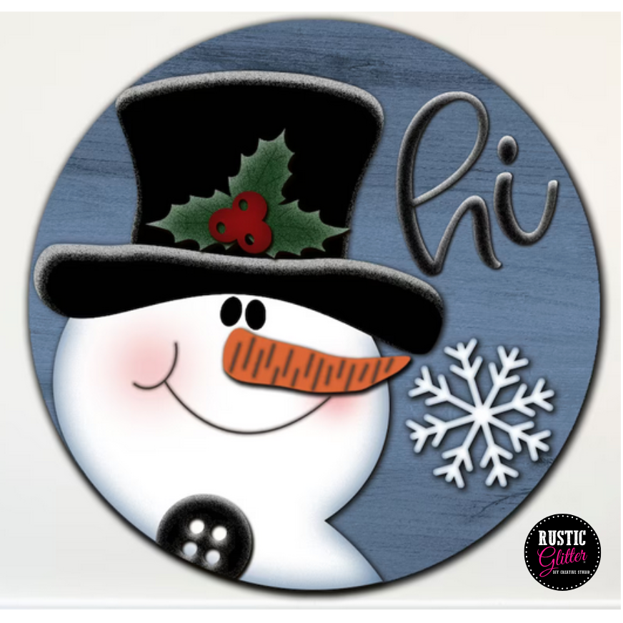 Snowman Kids' Door Hanger Sign | DIY Kit | Unfinished