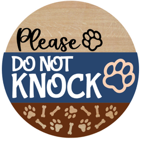 Please Do Not Knock Door Hanger | DIY Kit | Unfinished