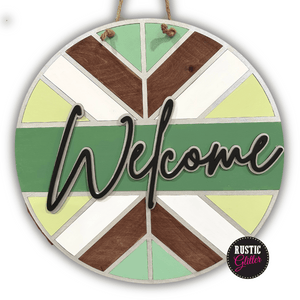 Welcome (Boho) Door Hanger | DIY Kit | Unfinished