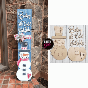 Baby It's Cold Outside 3D Porch Leaner | DIY Kit | Unfinished