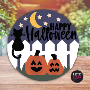 Happy Halloween Door Hanger | DIY Kit | Unfinished