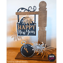 Load image into Gallery viewer, Happy New Year Add-on Kit for Interchangeable Small Post | DIY Kit | Unfinished
