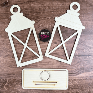 Lantern Interchangeable Base  | DIY Kit | Unfinished