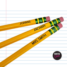 Load image into Gallery viewer, Pencil Jar with Personalized Tag and Custom Engraved Pencils | Teacher Gift
