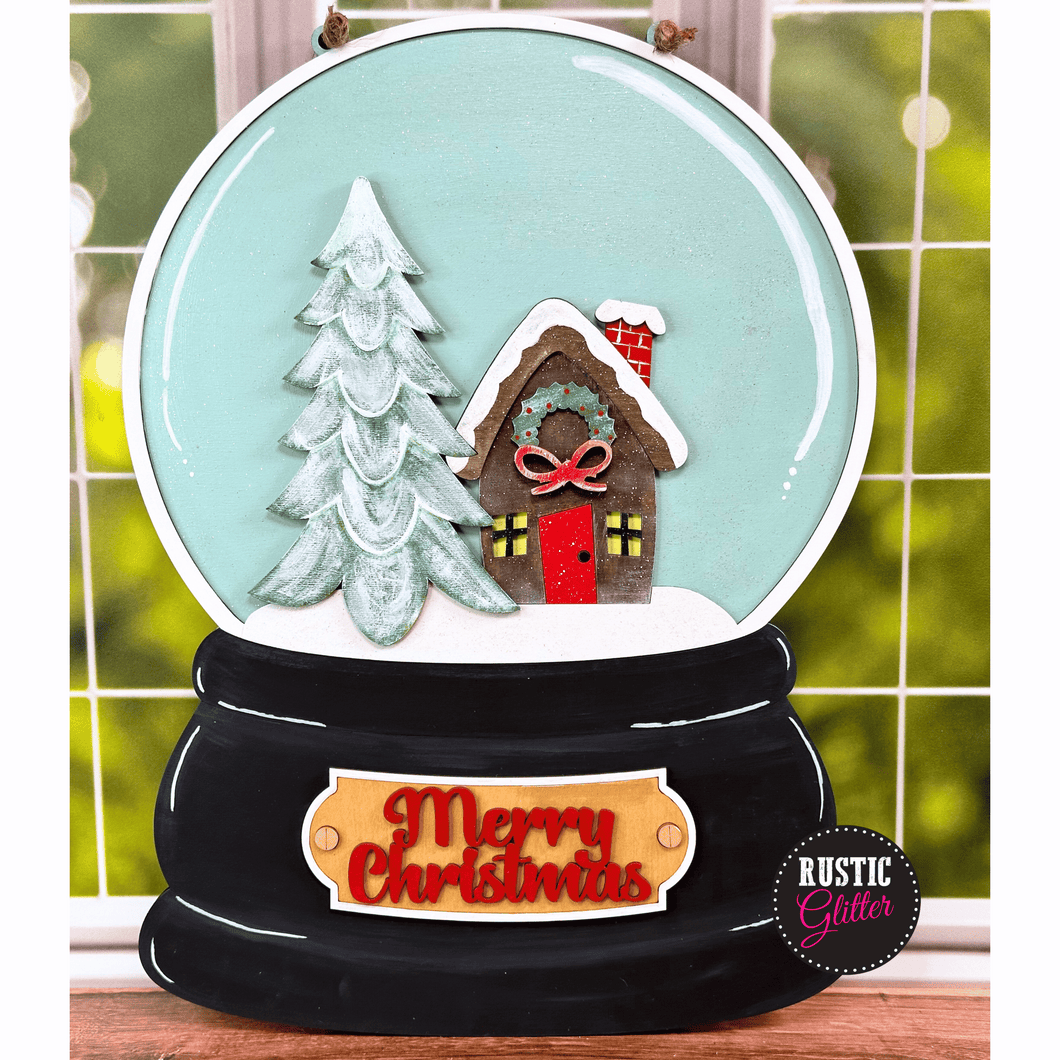 Snow Globe Door Hanger | DIY Kit | Unfinished