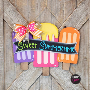 Sweet Summertime Door Hanger | DIY Kit | Unfinished